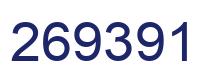 Number 269391 blue image