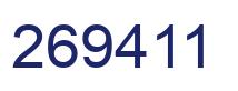 Número 269411 imagen azul
