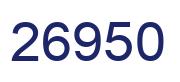 Number 26950 blue image