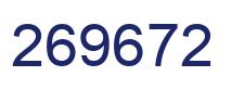 Number 269672 blue image