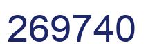 Number 269740 blue image
