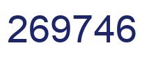 Number 269746 blue image