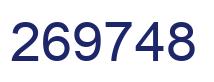 Number 269748 blue image