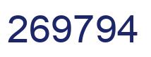 Number 269794 blue image