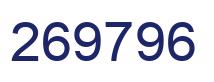 Number 269796 blue image