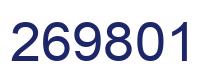 Número 269801 imagen azul