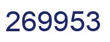 Number 269953 blue image