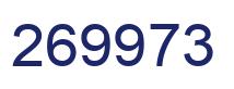 Number 269973 blue image