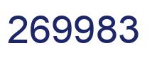 Number 269983 blue image