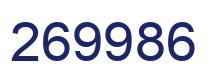 Number 269986 blue image