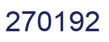 Number 270192 blue image