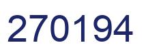 Number 270194 blue image