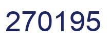 Number 270195 blue image