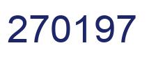 Number 270197 blue image