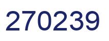 Number 270239 blue image