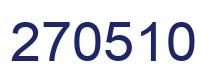 Number 270510 blue image