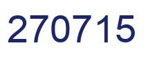 Number 270715 blue image