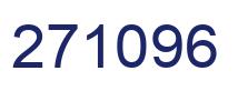 Number 271096 blue image