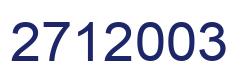 Número 2712003 imagen azul