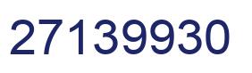 Number 27139930 blue image
