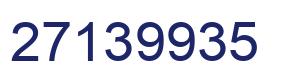 Number 27139935 blue image