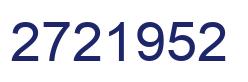 Número 2721952 imagen azul