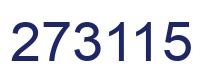 Number 273115 blue image