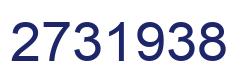 Number 2731938 blue image
