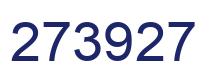 Number 273927 blue image