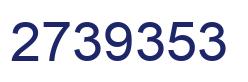 Number 2739353 blue image