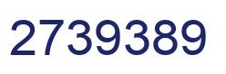 Number 2739389 blue image