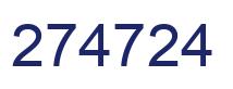 Number 274724 blue image