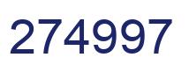 Number 274997 blue image