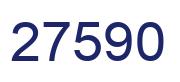 Number 27590 blue image