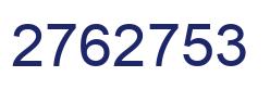 Number 2762753 blue image