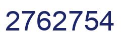 Number 2762754 blue image