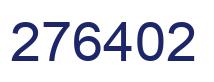 Número 276402 imagen azul