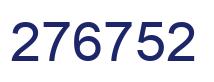 Number 276752 blue image