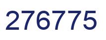 Number 276775 blue image
