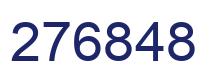 Number 276848 blue image