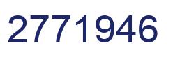 Number 2771946 blue image