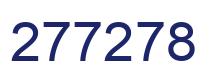 Number 277278 blue image