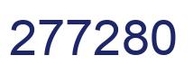 Number 277280 blue image