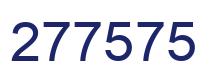 Number 277575 blue image