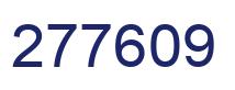 Number 277609 blue image