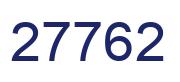 Number 27762 blue image