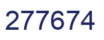 Number 277674 blue image