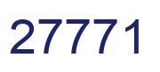 Number 27771 blue image