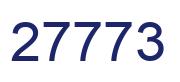 Number 27773 blue image