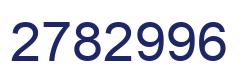 Number 2782996 blue image